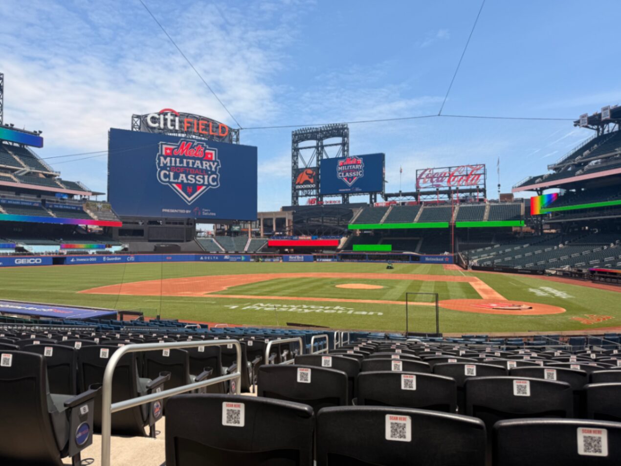 Campo do Citi Field visto das arquibancadas