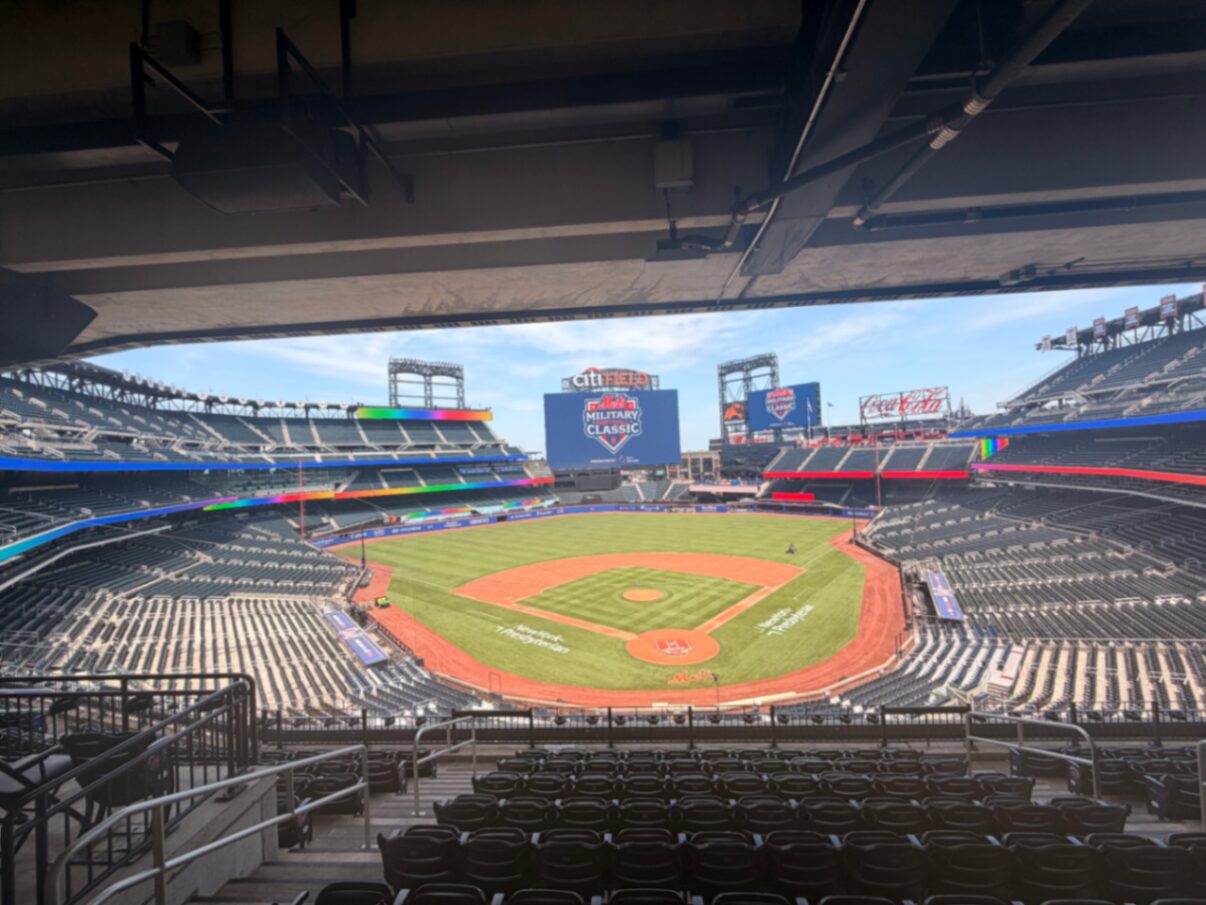 Vista panorâmica do campo de beisebol do Citi Field